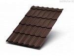 Металлочерепица Супермонтеррей Полиэстер шоколадно-коричневый RAL8017 0.4мм