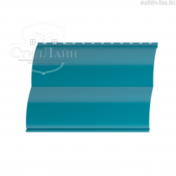 Металлический сайдинг Блок-Хаус Pe 0.4 RAL 5021 Водная синь