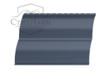 Металлический сайдинг Блок-Хаус Pe 0.45 RAL 7024 Графитовый серый