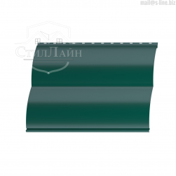 Металлический сайдинг Блок-Хаус Pe 0.5 RAL 6005 Зелёный мох