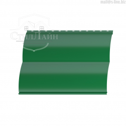 Металлический сайдинг Блок-Хаус Pe 0.45 RAL 6002 Лиственно-зелёный