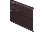 Металлический сайдинг Евробрус Pe 0.5 RAL 8017 Коричневый шоколад