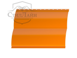 Металлический сайдинг Блок-Хаус Pe 0.45 RAL 2011 Насыщенный оранжевый