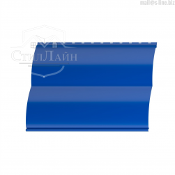 Металлический сайдинг Блок-Хаус Pe 0.45 RAL 5005 Сигнальный синий