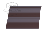 Металлический сайдинг Блок-Хаус Pe 0.45 RAL 8017 Коричневый шоколад