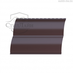 Металлический сайдинг Блок-Хаус Pe 0.5 RAL 8017 Коричневый шоколад