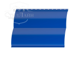 Металлический сайдинг Блок-Хаус Pe 0.5 RAL 5005 Сигнальный синий