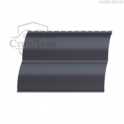 Металлический сайдинг Блок-Хаус Pe 0.45 RAL 8019 Серо-коричневый