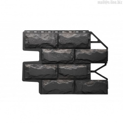 Фасадная панель Fineber Блок | Темно-серый