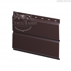 Металлический сайдинг L-брус Pe 0.45 RAL 8017 Коричневый шоколад