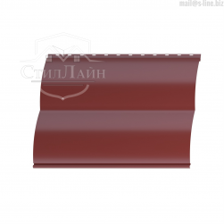 Металлический сайдинг Блок-Хаус Pe 0.45 RAL 3009 Оксид красный