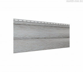 Сайдинг Ю-Пласт виниловый «Тимберблок» (3050 мм) | Дуб серебристый