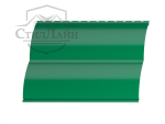 Металлический сайдинг Блок-Хаус Pe 0.45 RAL 6029 Мятно-зелёный