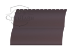 Металлический сайдинг Блок-Хаус Стальной бархат RAL 8017 Коричневый шоколад